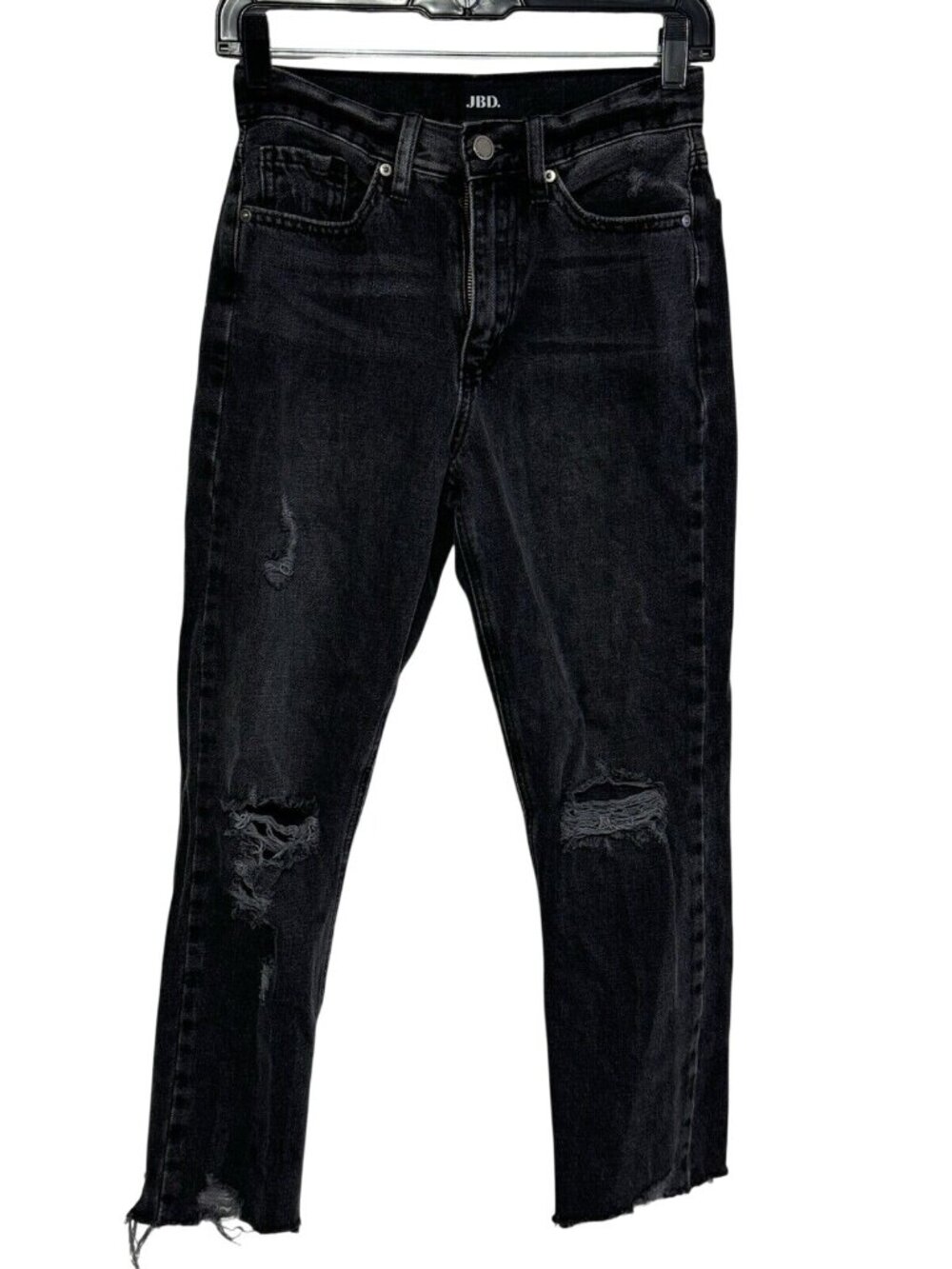 JBD Jeans Frayed Hem Women’s Size 24 Style DP522N Color Black